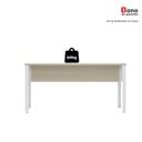 Ver imagem 7 de Escrivaninha Mesa Escritório X 150cm Industrial Castanheira e Branco Cinza