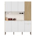 Ver imagem 1 de Cozinha Compacta 8 Portas 161cm Soul K02 Freijó/ártico - Mpozenato