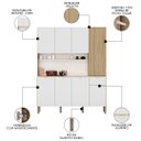 Ver imagem 3 de Cozinha Compacta 8 Portas 161cm Soul K02 Freijó/ártico - Mpozenato