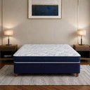 Ver imagem 1 de Cama Box Casal Colchão Velvet Molas Ensacadas Portobel 138x188x57cm