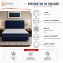 Ver imagem 3 de Cama Box Casal Colchão Velvet Molas Ensacadas Portobel 138x188x57cm