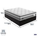 Ver imagem 1 de Cama Box Baú Casal e Colchão Molas Ensacadas Berlim Probel