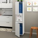 Ver imagem 2 de Armário Multiuso 2 Portas 1 Nicho BL3312 Branco - Tecno Mobili