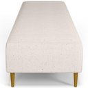 Ver imagem 2 de Kit 02 Puffs Decorativo Sala de Estar Bali W01 Pés Palito 210x60cm Linho Cru - Lyam Decor