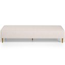 Ver imagem 5 de Kit 02 Puffs Decorativo Sala de Estar Bali W01 Pés Palito 210x60cm Linho Cru - Lyam Decor
