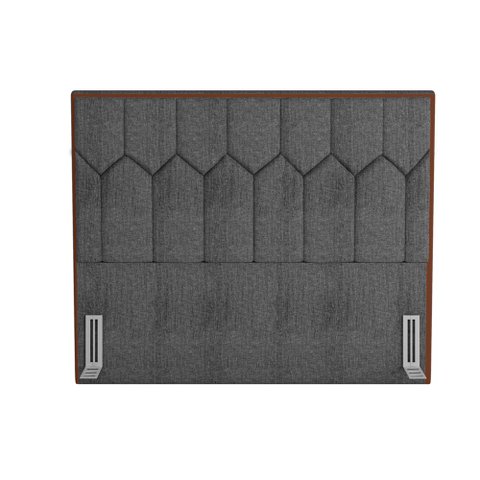 Cabeceira Cama Box Casal King 195 cm P05 Londres Linho Cinza Escuro - Lyam Decor