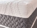 Ver imagem 2 de Col. Natural Gel Articulado Cinza 25cm Latex Foam Solteiro 88x188cm Kit Zen