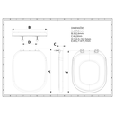 Ver imagem 5 de Assento Tampa para Vaso Sanitário Almofadado Compatível Sabatini Perfumado Floral Branco Durín