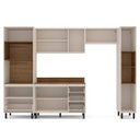 Ver imagem 6 de Armário de Cozinha Modulada Completa 5 Peças 306,8cm com Tampo 250043 Koya Politorno Móveis