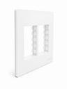 Ver imagem 1 de Placa + Suporte 4x4 6 Postos Infiniti Plus Branco Siena Mg Cor:Branco Siena