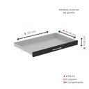 Ver imagem 7 de Mapoteca Mont 5 Gavetas 71,3cm x 120,4cm Aço Branco/Preto