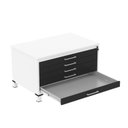 Ver imagem 4 de Mapoteca Mont 5 Gavetas 71,3cm x 120,4cm Aço Branco/Preto