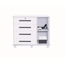 Cômoda Lisboa Branca 4 Gavetas com Sapateira Mdf - 5