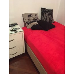 Lençol Avulso Plush em Microfibra Vermelho - 2