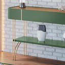 Ver imagem 3 de Aparador Sala de Estar Vivant Verde Pistache/freijó - Hb Móveis