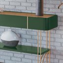 Ver imagem 4 de Aparador Sala de Estar Vivant Verde Pistache/freijó - Hb Móveis