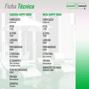Ver imagem 3 de Jogo de Mesa 4 Cadeiras Happy Hour Estrutura em Aço Fibra Sintética Tampo de Vidro Preto Acesse