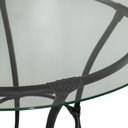 Ver imagem 5 de Jogo de Mesa 4 Cadeiras Happy Hour Estrutura em Aço Fibra Sintética Tampo de Vidro Preto Acesse