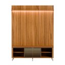 Ver imagem 1 de Rack com Painel para TV até 85" 1 Prateleira 1 Porta Vidro Reflecta e LED Lincoln Float 178cm -