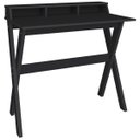 Ver imagem 2 de Escrivaninha Multiuso Retrô Mesa Tipo Cavalete Itália Preto