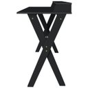 Ver imagem 6 de Escrivaninha Multiuso Retrô Mesa Tipo Cavalete Itália Preto