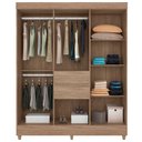 Ver imagem 3 de Guarda Roupa Casal 8 Portas Munique Branco - Demóbile