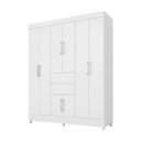 Ver imagem 2 de Guarda Roupa Casal 8 Portas Munique Branco - Demóbile