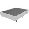 Base Cama Box Casal 26x138x188cm Suede Cor Branco - 1