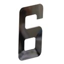 Ver imagem 1 de Número 6 Residêncial em Aluminio Espelhado 130mm - VIVALUX