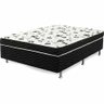 Cama Box Conjugado Casal Espuma Ortopédica - 42x138x188cm:Branco - 1