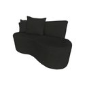 Ver imagem 2 de Namoradeira Sofá 2 Lugares Yara Orgânica Suede Preto