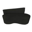Ver imagem 4 de Namoradeira Sofá 2 Lugares Yara Orgânica Suede Preto