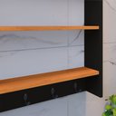 Ver imagem 2 de Armário Suspenso Suporte para Xícaras Cantinho do Café Organizador de Cozinha Amélia Preto/cinamom