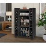 Adega Buffet Aparador Belgica Preto Com Rodízios Rede Móveis - 1