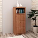 Ver imagem 6 de Armário para Escritório com 3 Gavetas Arquivo Amêndoa