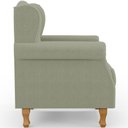 Ver mais imagens de Poltrona Decorativa para Sala de Estar Yara P02 Bouclê Oliva - Lyam Decor