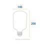 Lâmpada LED T140 E27 50W Bivolt 500k Blumenau - 3
