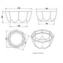 Ver imagem 2 de Vaso 70cm Bacia Octogonal Japi