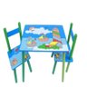 Mesa Infantil com 2 Cadeiras Kit Mesinha Criança Madeira - 1