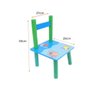 Mesa Infantil com 2 Cadeiras Kit Mesinha Criança Madeira - 5