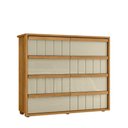 Ver imagem 2 de Cômoda Tarsila 100% Mdf Ripado 8 Gavetas - Cumaru Opala - Madetec