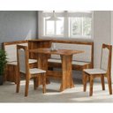 Ver imagem 1 de Conjunto Sala de Jantar Mesa e 4 Cadeiras Canto Alemão Sonetto Móveis