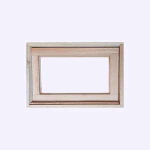 Vitro para Banheiro de Madeira de Eucalipto Rosa 40x60x12 Modelo Vidro Inteiro