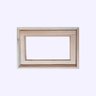 Vitro para Banheiro de Madeira de Eucalipto Rosa 40x60x12 Modelo Vidro Inteiro - 1