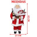 Ver imagem 4 de Decoração Papai Noel Tradicional Presentes Gorro Natal 45cm