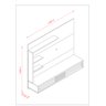 Painel Bancada para Tv até 50'' Led 2 Portas Suspensa Frizz Select Calacata Off White - Madetec - 3