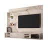Painel Bancada para Tv até 50'' Led 2 Portas Suspensa Frizz Select Calacata Off White - Madetec - 1