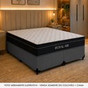 Ver mais imagens de Cama Box com Colchão Queen Royal Air Pillow Top Molas Ensacadas Tecido Cinza Royal Sleep