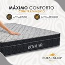 Ver imagem 3 de Cama Box com Colchão Queen Royal Air Pillow Top Molas Ensacadas Tecido Cinza Royal Sleep