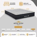 Ver imagem 4 de Cama Box com Colchão Queen Royal Air Pillow Top Molas Ensacadas Tecido Cinza Royal Sleep
